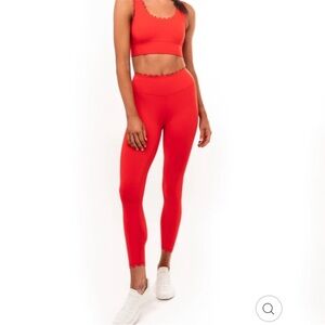 IVL hydralux scallop orange leggings